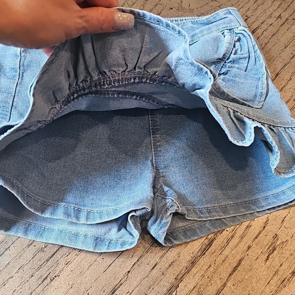Jean Ruffle Skort Size 6 - Picture 6 of 7